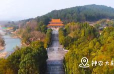 湖南株洲：“云”赏炎帝陵美景 穿梭雕木画廊之间